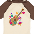 thumbnail image 4 of Inktastic Acoustic Guitar with Colorful Flowers Boys or Girls Long Sleeve Baby Bodysuit, 4 of 5