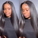 thumbnail image 3 of Brazilian Long Straight Human Hair Wigs 13x4 13x6 Lace Front Wig For Women Real Hair Frontal Closure Wig Pre Plucked 18-38 Inches, 3 of 4