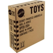 Mattel Disney Princess Toys, Cinderella Doll with Horse and Styling Accessories, Inspired by the Disney Movie, HPF95