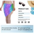 thumbnail image 7 of Disketp Glitter Rainbow Women Swimsuit Cover Up Short Chiffon Summer Beach Sarong Bikini Wrap Skirt Bathing Suit, 7 of 7
