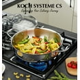 thumbnail image 6 of Koch Systeme CS 12-Inch Deep Sauté Pan, Tri-Ply Stainless Steel Deep Frying Pan, 6 of 7