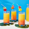 thumbnail image 2 of 100 Pack Tropical Hawaiian Straws for Cocktails and Margaritas, Luau and Summer Beach Party Supplies (6 Designs), 2 of 9