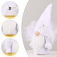 thumbnail image 4 of Navidad, Muñeco Sin Rostro, Plumas Artificiales, Gnomo De Vacaciones, Ángel Hecho A Mano, Tomte Sueco, Adornos De Decoración De Elfo De Navidad seitruly HA043011-01, 4 of 6