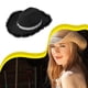 thumbnail image 5 of Sonducket Aspecto vintage Sombrero de vaquero elegante para personas a la moda Sombrero de vaquero de discoteca Sombrero de vaquera Sombrero de Sombreros Negro, 5 of 6