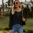 thumbnail image 4 of AELand Womens Sweaters, Casual Round Neck Long Sleeve Tops and Blouses For Spring & Fall & Winter, 4 of 8