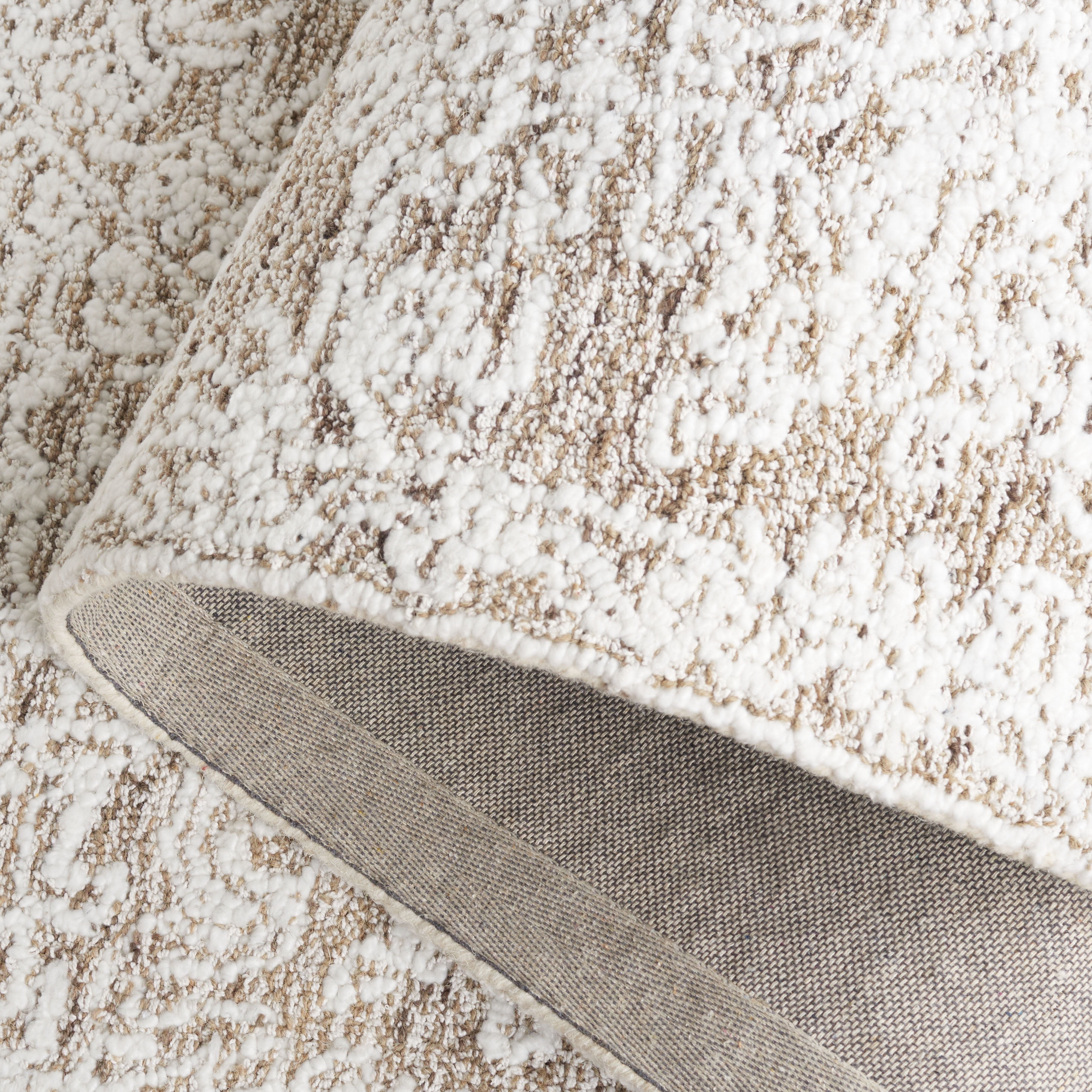 SAFAVIEH Ebony Adolf Floral Area Rug, Ivory/Brown, 5' x 8'
