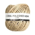 thumbnail image 2 of Cousin DIY Polished Thick Hemp Cord – 170 lb Strength, 193.5 ft Natural Brown Twine for Beading & Craft Projects, 2 of 10