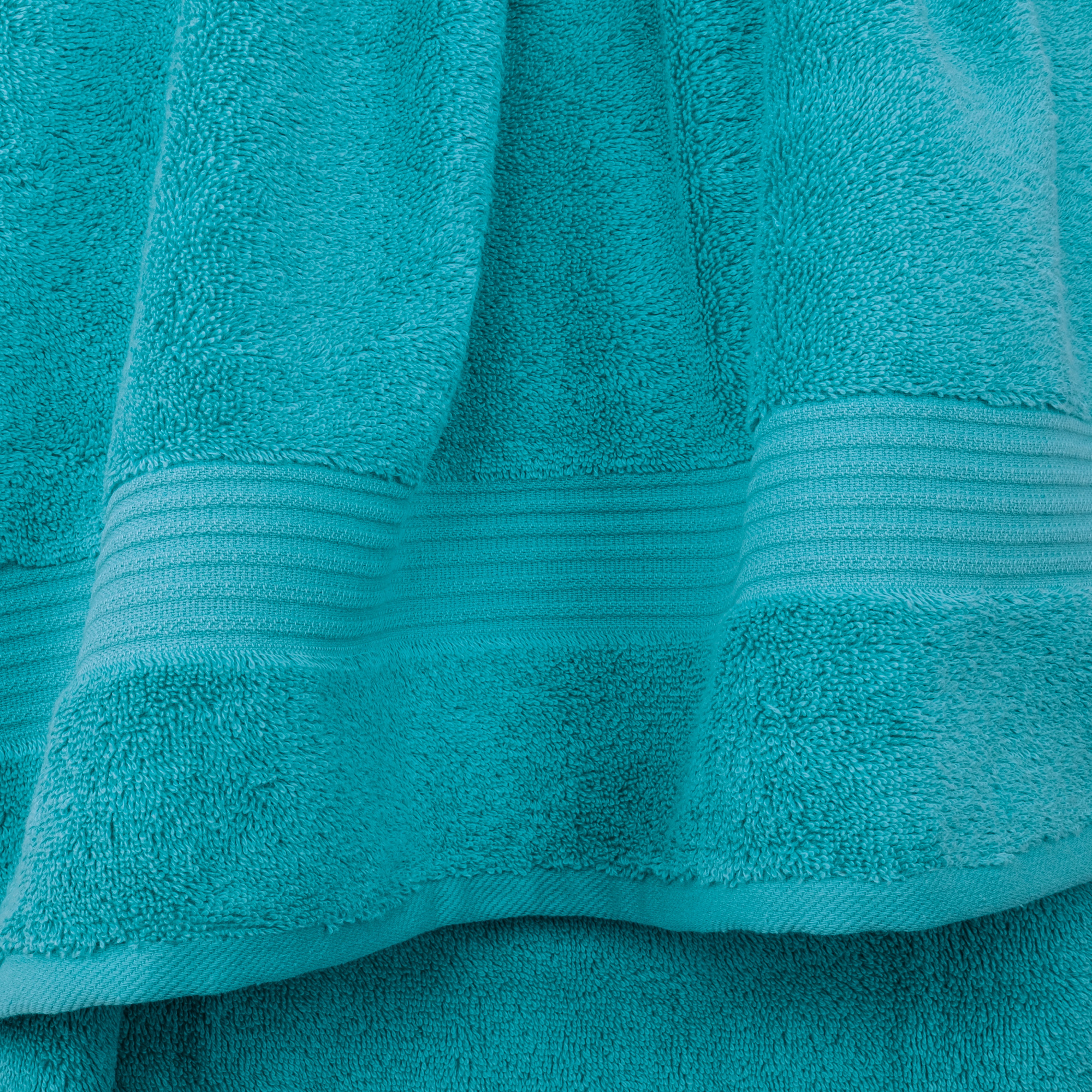 Cotton Paradise 100% Cotton 4 Piece Turkish Bath Towel Set, Soft Plush Towels Clearance Bathroom Set, Aqua