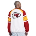 thumbnail image 2 of Men's Starter  White Kansas City Chiefs Infield Play Raglan Pullover Jacket, 2 of 4