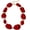 Red, variant on Vintage Resin Rhinestone Necklace Irregularly Shaped Elegant Crystal Collar for Women[t3461]