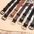 thumbnail image 5 of Women Leather Belt for Jeans Pants Dresses Black Ladies Waist Belt with Black Buckle, 5 of 6