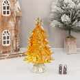 thumbnail image 7 of Yellow Crystal Christmas Tree | Glass & Resin Holiday Ornament | 6x4x4cm Desktop Decoration | Sparkling Festive Gift for Home & Office, 7 of 7