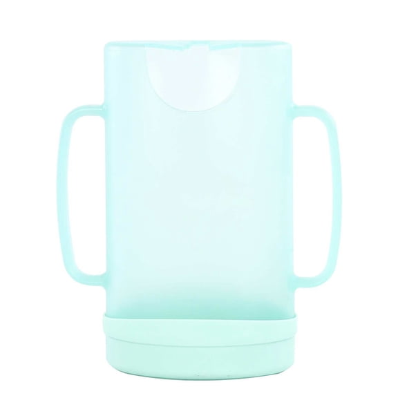 Pouch Holder No Squeeze, Baby Food & Juice Box Holder, Mess-Free, Easy Grip for Self-Feeding, Must-Have for Babies, Green