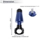 thumbnail image 4 of Protector de guardabarros de aleación de aluminio para slider de marco de motocicleta 1.1"-1.3" Unique Bargains 2.39" 6.73" 2 piezas de tornillo azul 2 juegos, 4 of 7