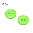 thumbnail image 3 of Uxcell 10Pcs 24L Botones de Costura Redondos Verdes 15mm 5/8" Resina 2-Hole Ojo de Pez Botón de Repuesto, 3 of 6