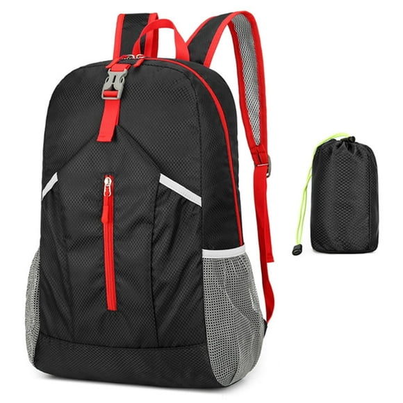 Waterproof Outdoor Knapsack Fashion Oxford Travel Bag for Camping (Black)