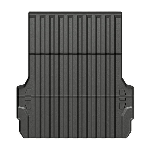 Ikon Motorsports Truck Bed Mat Compatible With 2023-2024 Chevrolet Colorado/GMC Canyon Crew Cab 5Ft Bed, Black Rear Storage Floor Liner TPE Pickup Cargo Guard All Weather 3D Heavy Duty Protector