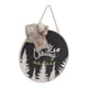 thumbnail image 2 of Letrero Para Puerta De Casa, Letrero Del Día De Navidad, Madera De álamo, Diámetro De 300 Mm Para Pared, 2 of 8