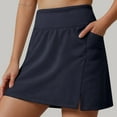 thumbnail image 2 of vigerkar 16'' Golf Skorts for Woman with 3 Pockets High Waisted A Line Tennis Skirt Casual Athletic Skort Workout Sports Clothes (Navy, XL), 2 of 6