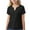 Black, variant on Feancey Summer T-Shirts for Toddler Girls Notch V Neck Short Sleeve Tops Solid Color Casual T Shirt Loose Fit Casual Tee Shirts Daily Sales Yellow 3 Years