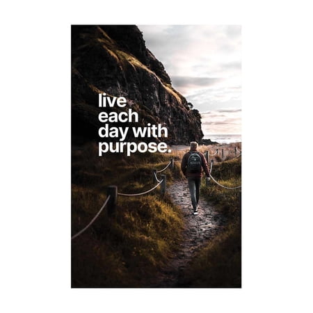 Motivational Poster Inspirational Wall Art poster Positive Quotes Live Each Day With Purpose