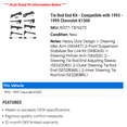 thumbnail image 2 of Tie Rod End Kit - Compatible with 1993 - 1999 Chevy K1500 1994 1995 1996 1997 1998, 2 of 2