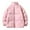 Pink, variant on Herrnalise Men Casual Solid Stand Collar Zipper Windproof Keep Warm Long Sleeve Jacket Coats Hot Pink