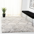 thumbnail image 3 of SAFAVIEH Fontana Darina Diamond Shag Area Rug, Grey/Ivory, 9' x 12', 3 of 9
