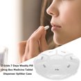 thumbnail image 3 of Peggybuy Conteneur de Médicaments Hebdomadaire 7 Jours Boîte de Rangement Ronde en Plastique Soins de Santé, 3 of 6