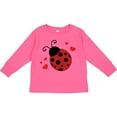 thumbnail image 3 of Inktastic Lady Bug and Hearts Girls Long Sleeve Toddler T-Shirt, 3 of 5