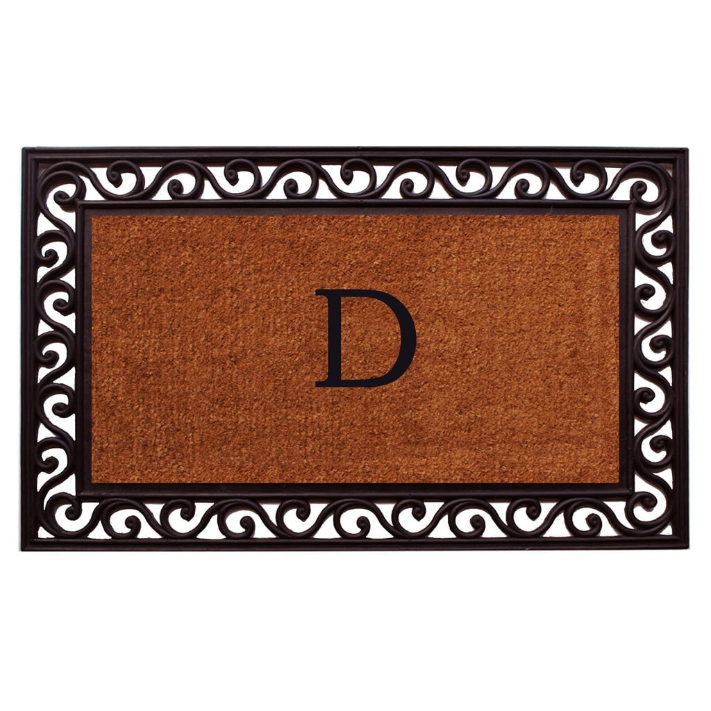 Calloway Mills Rembrandt Monogram Outdoor Doormat 18" x 30" (Letter W)