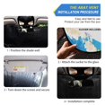 thumbnail image 2 of Windshield Sun Shade for Cars, 55"x27.6" Foldable Car Sun Shade with Aluminum Foil Bubble Heat Insulation, UV Protection for Sedan/SUV/Truck,Sunflowers, 2 of 8
