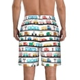 thumbnail image 3 of Kdxio Funny Transport Pattern Mens Casual Shorts - Drawstring Summer Beach Sports Shorts for Men, 3 of 5