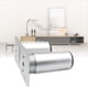 thumbnail image 5 of Patas de mesa de aleación de aluminio, patas de muebles de metal ajustables para encimera, desayuno, bar, escritorio, gabinete de esquina (negro 1 pieza, tamaño: 15 cm) brillar Electrónica, 5 of 5
