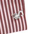 thumbnail image 5 of 1 par de gemelos con forma de excavadora, tachuelas para camisa de hombre chapadas en plata para fiesta de boda de negocios, 5 of 5