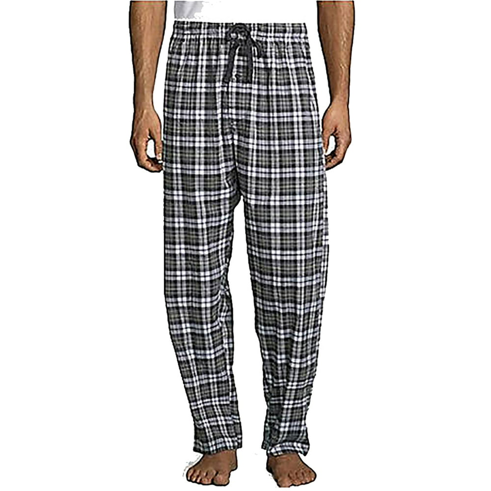 Hanes - Hanes Mens Plaid Woven Blend Lounge Pajama Sleep Pant 41740 ...