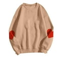 thumbnail image 3 of cocolona Womens Crewneck Oversized Sweatshirts Fall Winter Long Sleeve Pullover Sweaters Fashion Casual Heart Print Sweatshirts Tops, 3 of 5