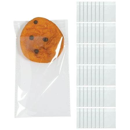 Mega Bulk 576 Pieces Clear Cellophane Cookie Treat Bags