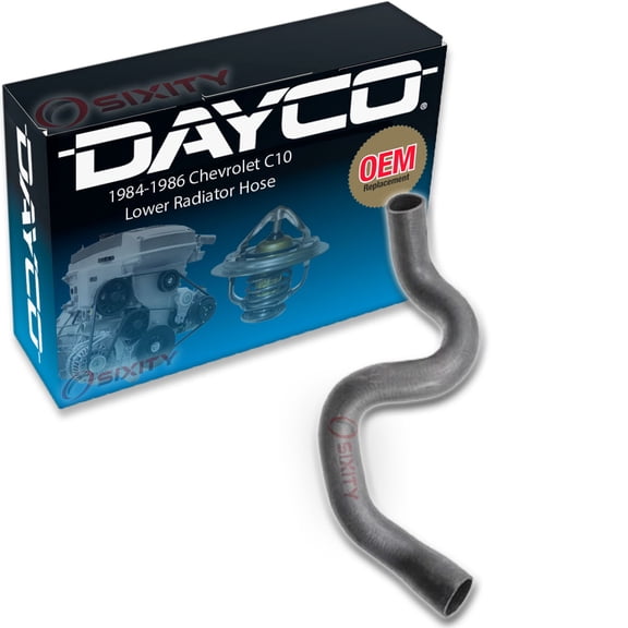 Dayco Lower Radiator Coolant Hose compatible with Chevrolet C10 5.0L 5.7L V8 1984-1986
