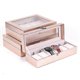 thumbnail image 4 of Special Case For Women Female Girl Friend Wrist Watches Box Storage Collect Pink Pu Leather 10 Grid-haoyi, 4 of 5