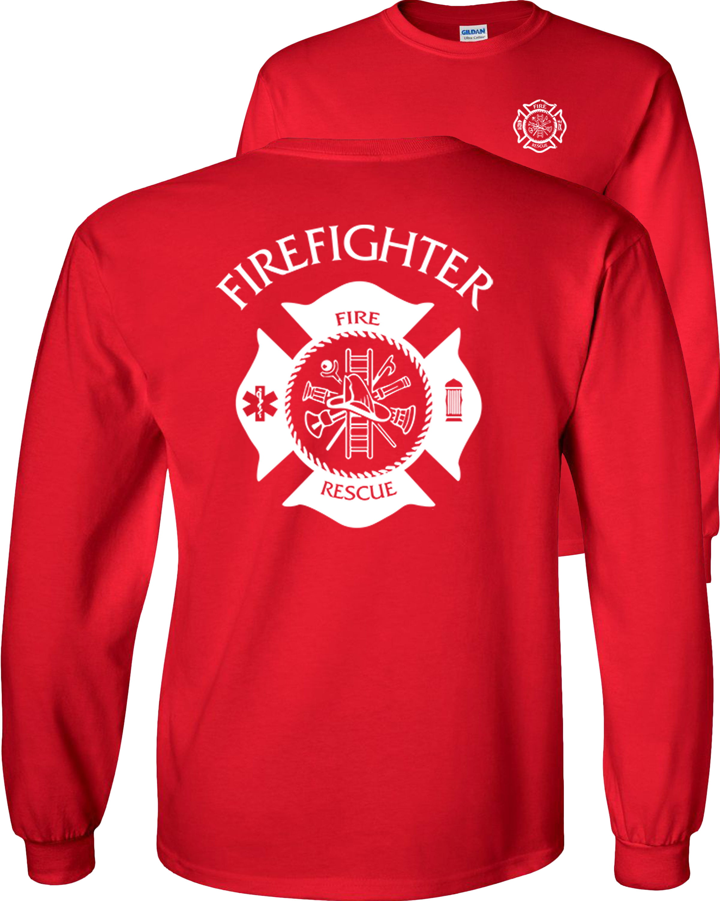 Firefighters Kick Ash Youth T-Shirt  Volunteer FD Fire Rescue Tee