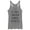 Gray Heather, variant on Women's CHIN UP Sarcasm Burns Calories Racerback Tank Top Gray Heather Large