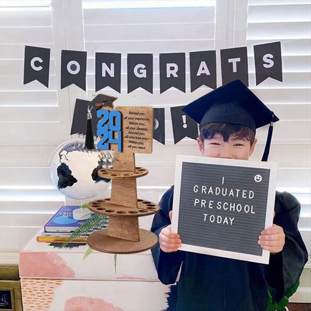 2024 Titular del Dinero del Regalo de Graduación Titular de la Tarjeta de Felicitación Pastel de Dinero para la Fiesta de Graduación Pastel de Regalo de Graduación A