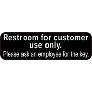 Employee Restroom Sign