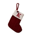 thumbnail image 2 of Lilgiuy 8 Inch Mini Cable Knit Christmas Stocking Letter A-Z, 2 of 3