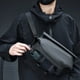 thumbnail image 5 of Hukapapa Bolso de pecho para motocicleta de gran capacidad, bolso de hombro, Mochila deportiva, bolso giratorio Oxford para hombre, negro, 5 of 5