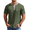 Army Green, variant on Mens Henley Short Sleeve Classic Lightweight Tee Shirt 4 Button Fashion Pullover T-Shirts Casual Henley Shirts