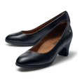 thumbnail image 2 of Shoes for Crews Olivia, Women's Slip-Resistant High Heel Dress Shoes for Work, Water Resistant, Women's Heel Pumps Comfortable Flight Attendant shoes, Black, 8.5, 2 of 5