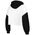 thumbnail image 3 of Women's Gameday Couture White/Black Clemson Tigers Good Time Color Block Cropped Hoodie, 3 of 3