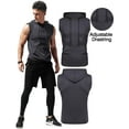 thumbnail image 4 of Débardeurs de Musculation Sans Manches pour Hommes, Gris Foncé, m, 4 of 4